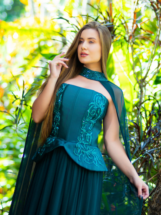 VESTIDO ARABELLA - Verde Esmeralda