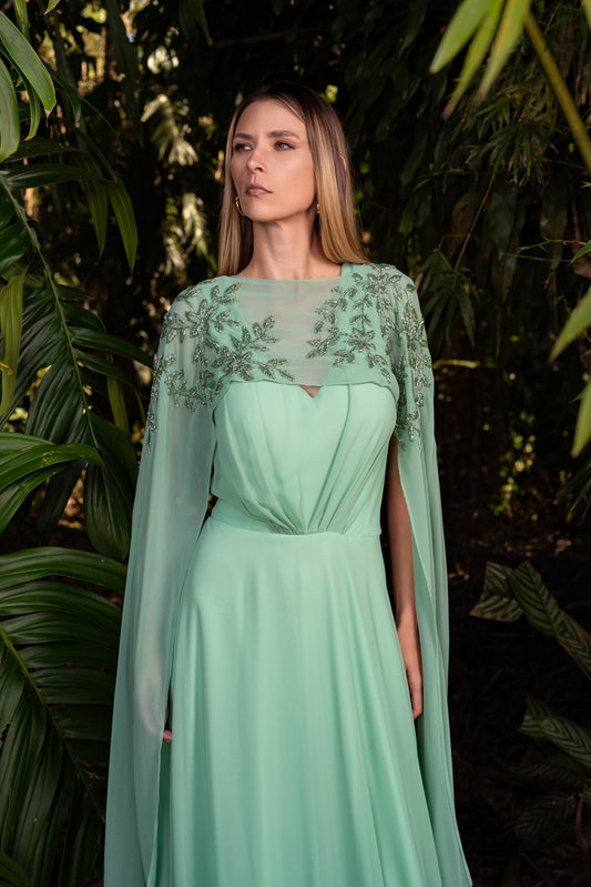 VESTIDO BEYNAC - Verde Menta