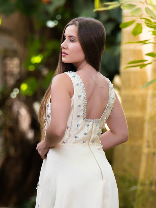 VESTIDO CLARA - Amarelo Manteiga