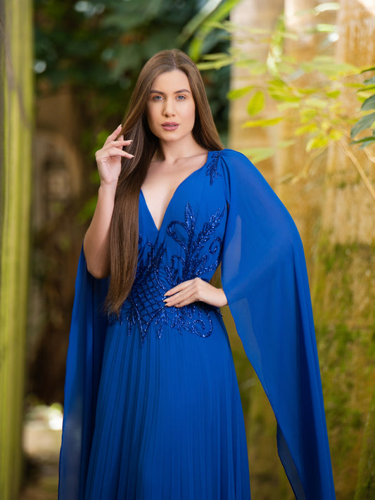 VESTIDO VALENTINA - Azul Royal