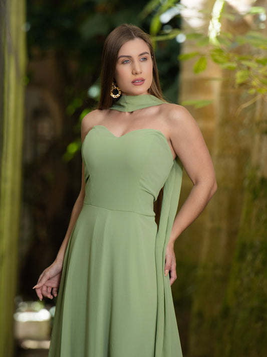 VESTIDO MELISSA - Verde Pistache