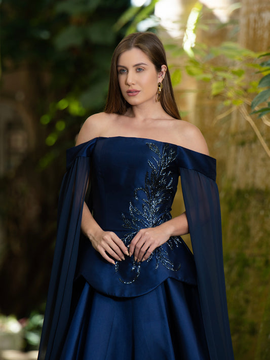 VESTIDO PENÉLOPE - Azul Marinho