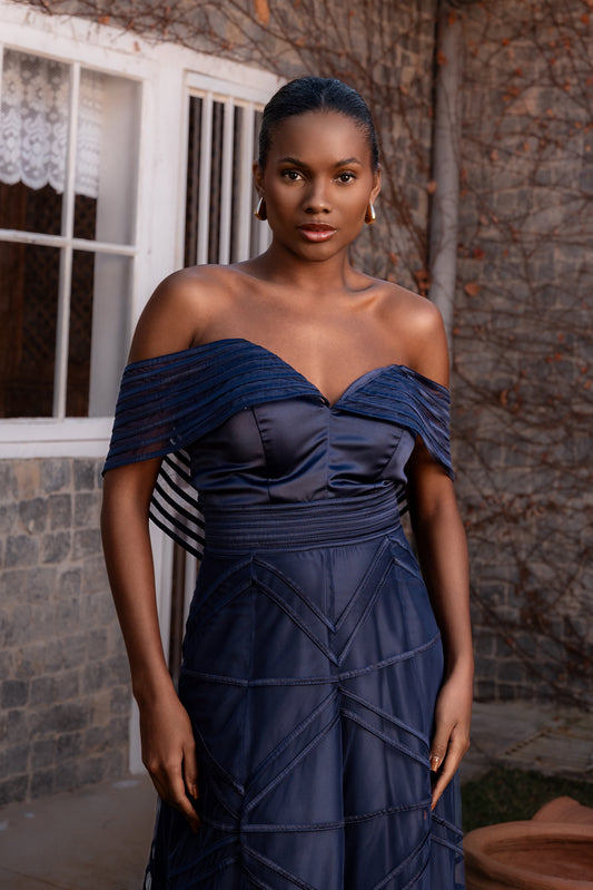 VESTIDO LISBOA - Azul Marinho