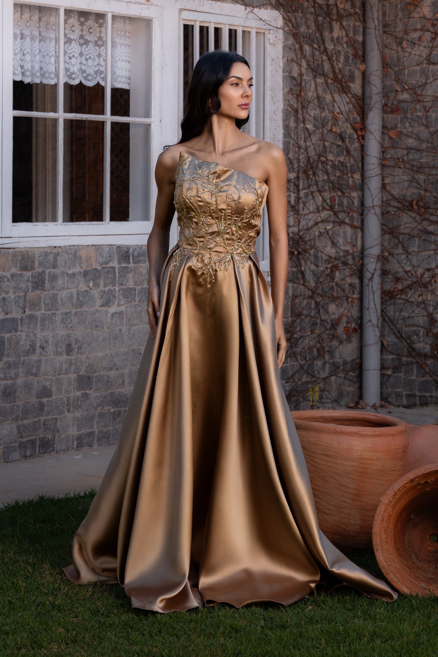 VESTIDO DOMME - Dourado