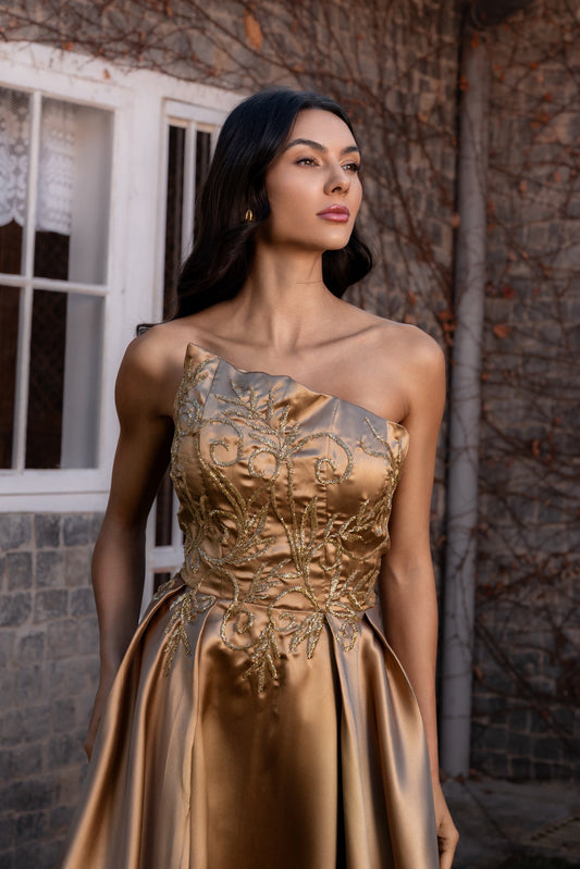 VESTIDO DOMME - Dourado