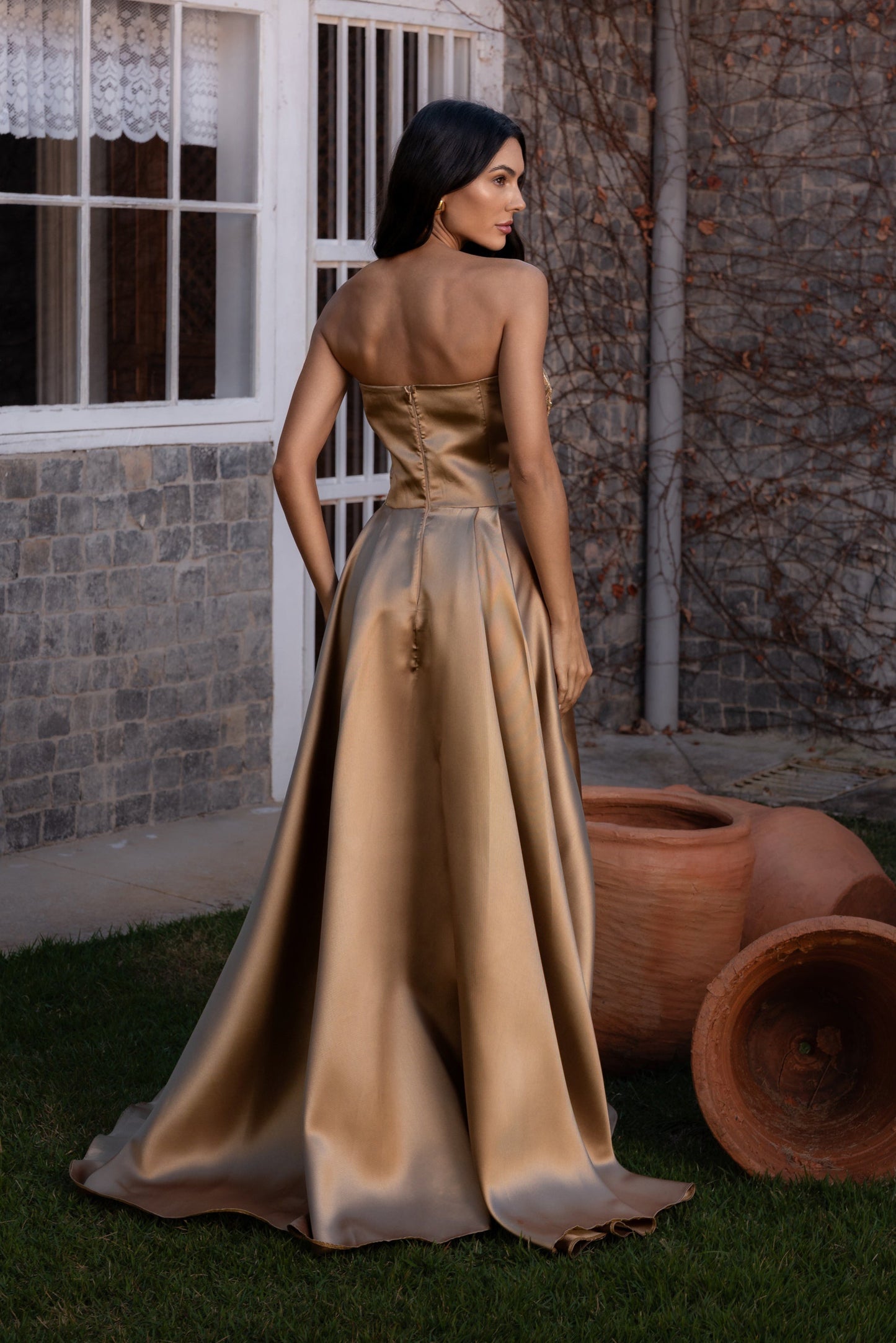 VESTIDO DOMME - Dourado