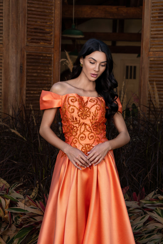 VESTIDO LIMOGES - Laranja