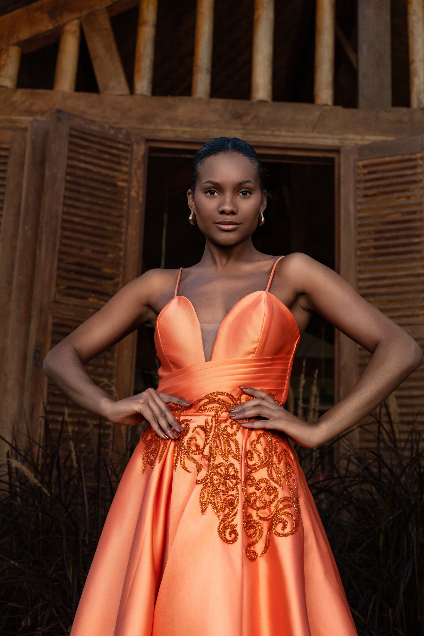 VESTIDO SARCELLES - Laranja