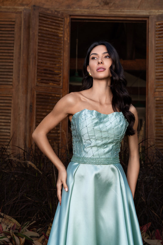 VESTIDO PARIS - Verde Menta