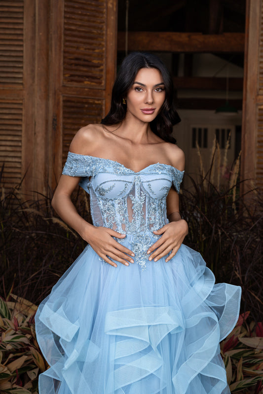 VESTIDO DEAUVILLE - Azul Serenity