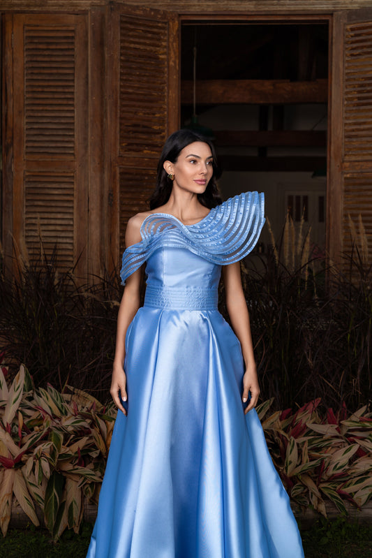 VESTIDO BELMONTE - Azul Serenity