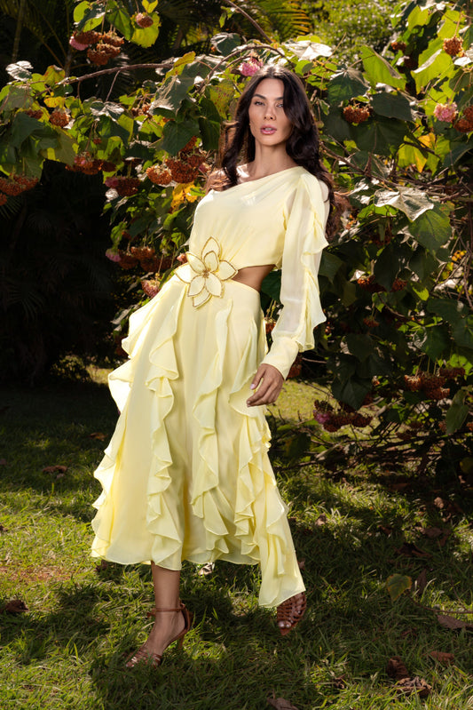 VESTIDO LAGOS - Amarelo