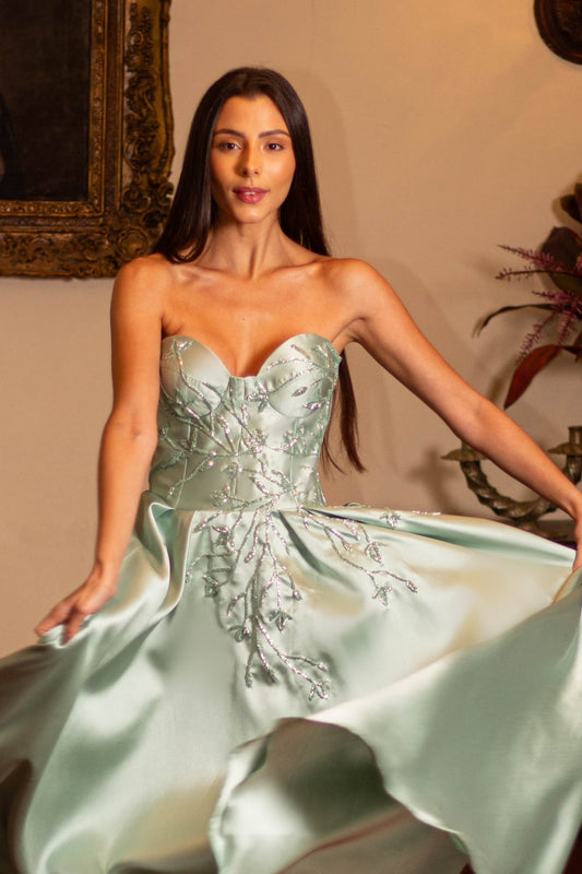 VESTIDO MENTON - Verde Menta