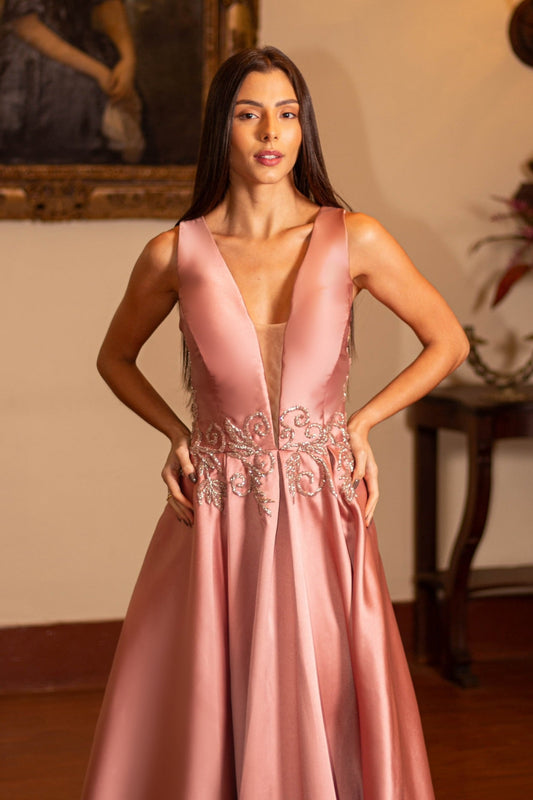 VESTIDO POITIERS - Rosê