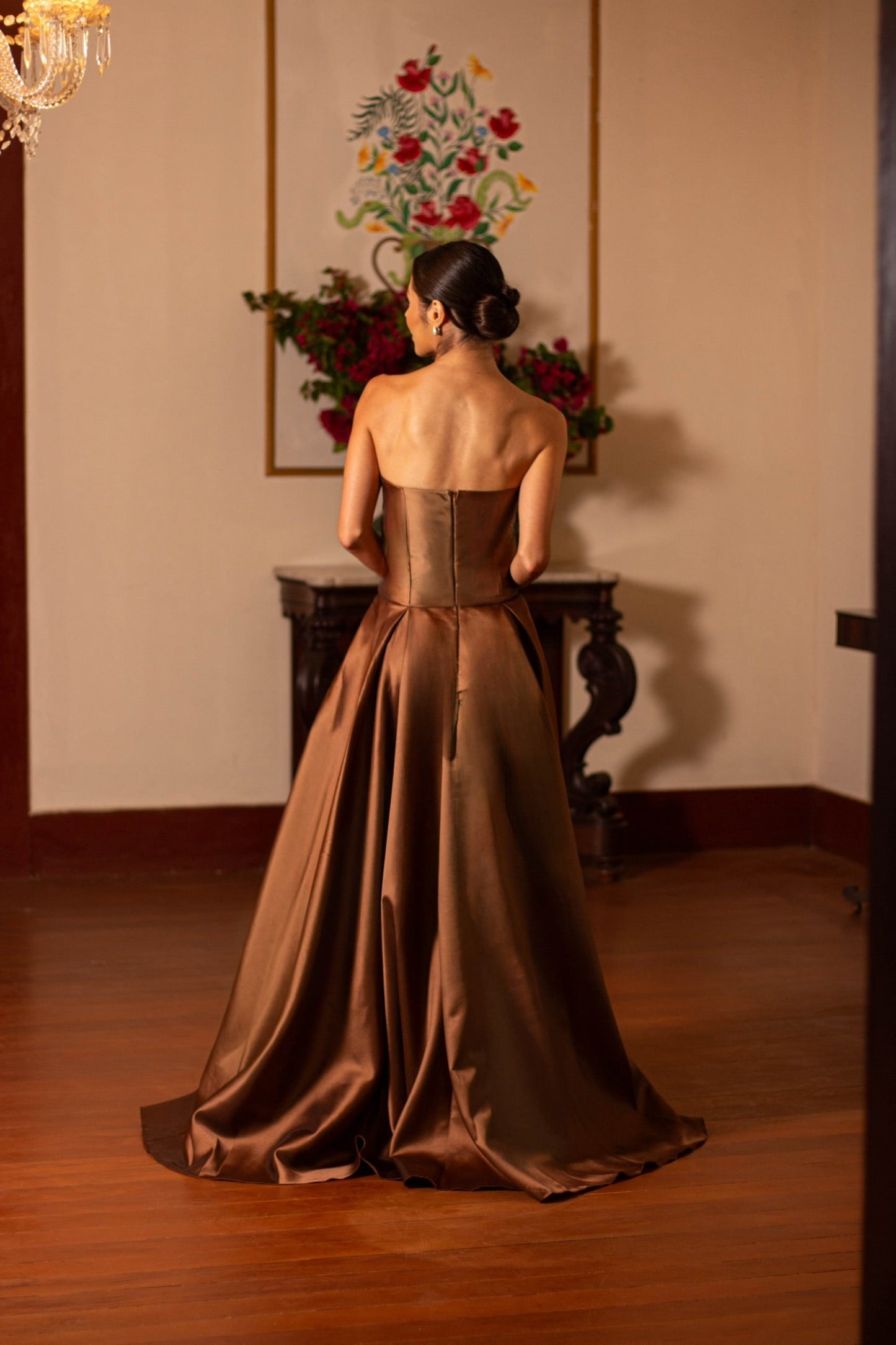 VESTIDO BERGERAC - Marrom