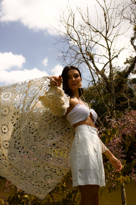 ROBE DE CROCHET TAPAJÓS CROCHET - Off White