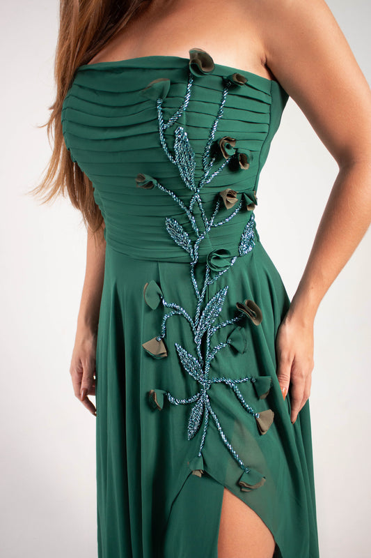 VESTIDO MONTE-CARLO - Verde Esmeralda