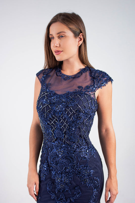 VESTIDO RODEZ - Azul Marinho