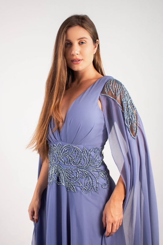 VESTIDO LOURDES - Azul Serenity
