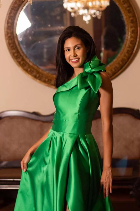 VESTIDO BURGOS - Verde Bandeira