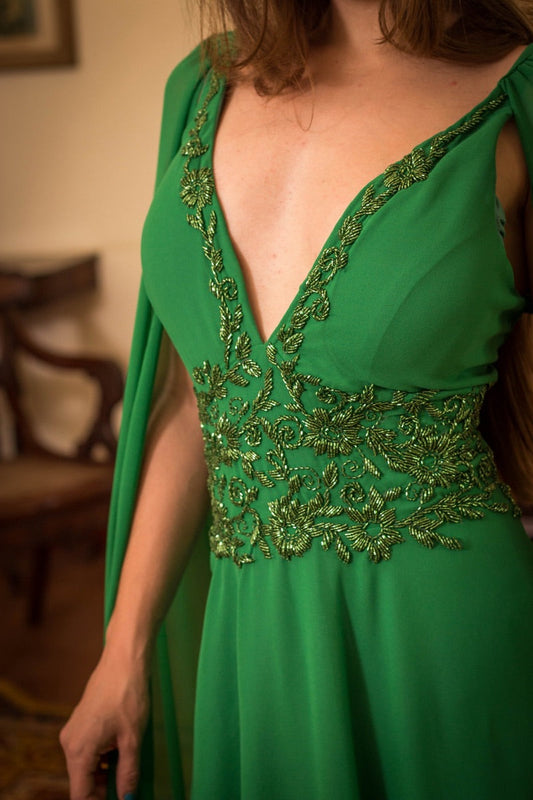 VESTIDO MARSEILLE - Verde Bandeira