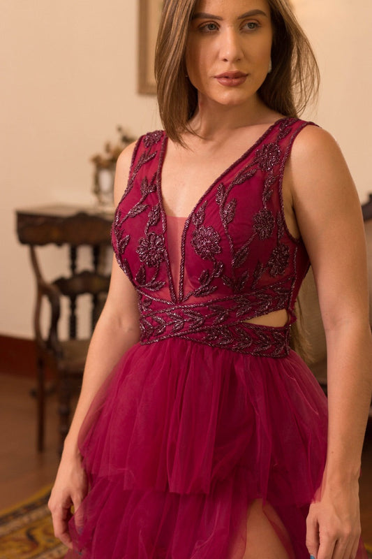 VESTIDO LAON - Fúcsia