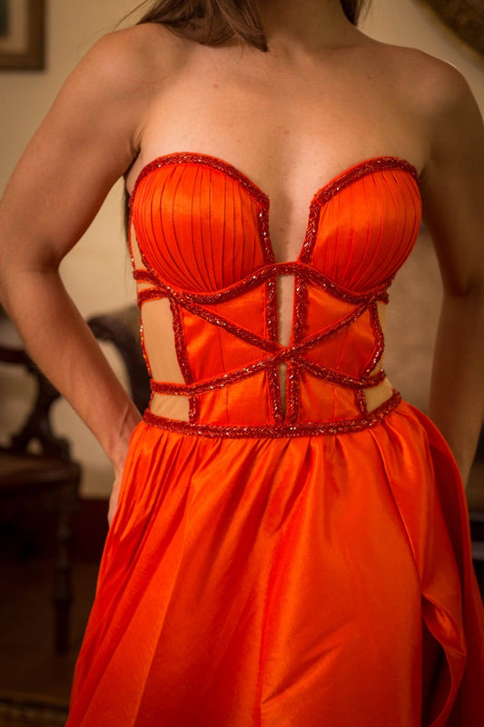 VESTIDO LODEVE - Laranja