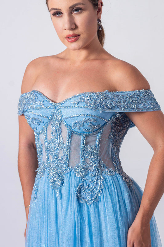 VESTIDO CAEN - Azul Serenity