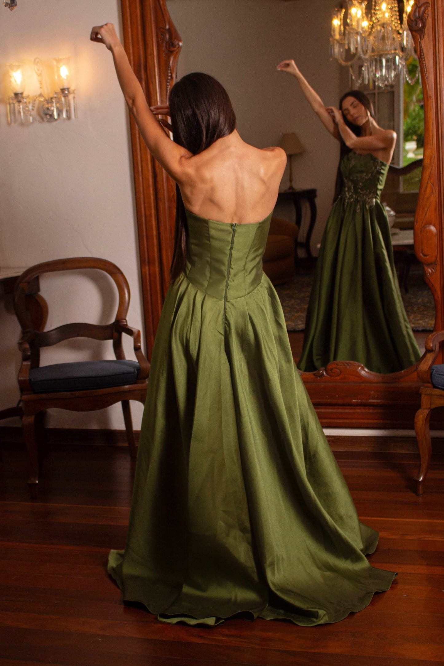 VESTIDO COPENHAGUE - Verde Oliva