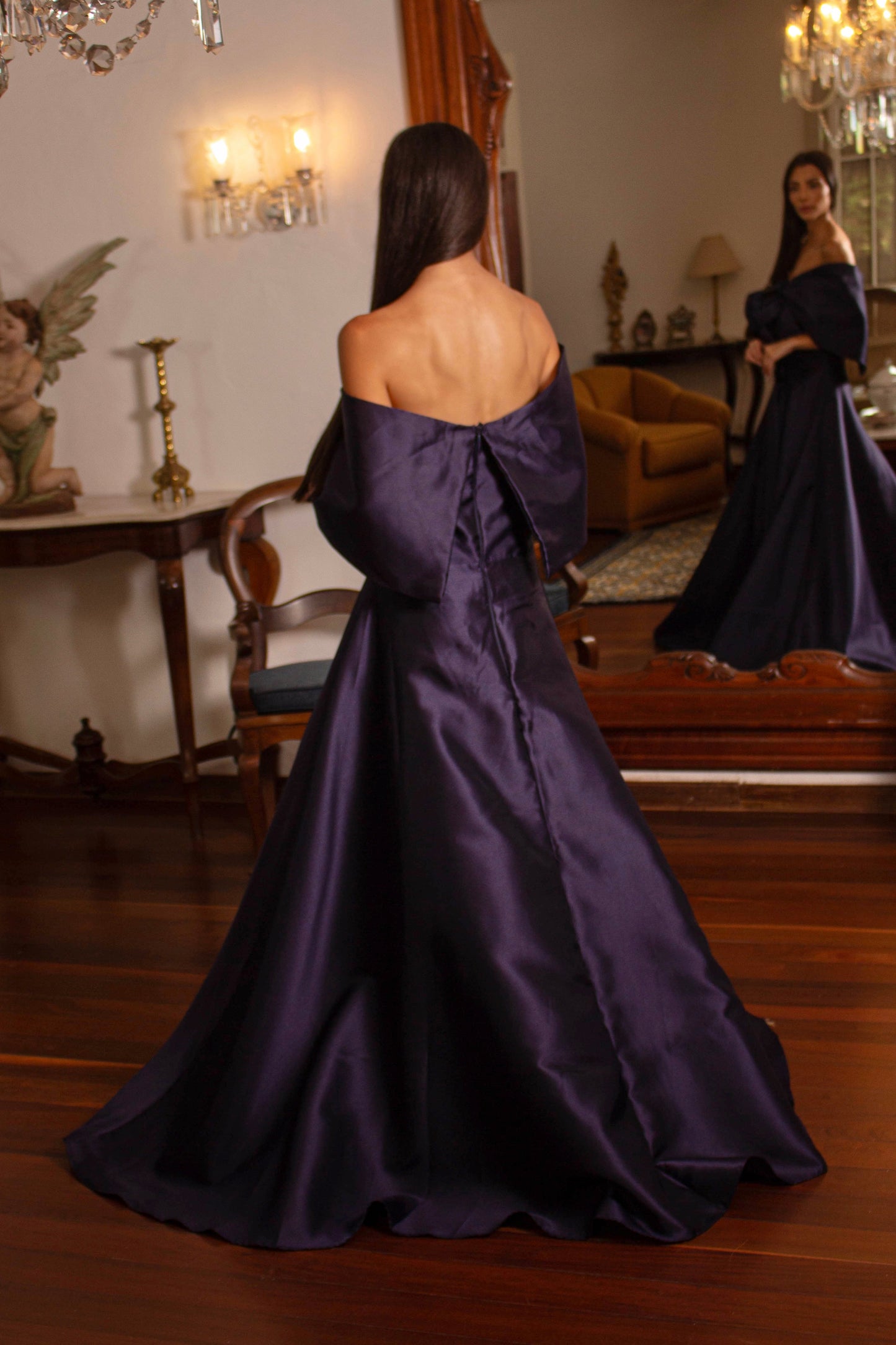 VESTIDO AVALON - Azul Marinho