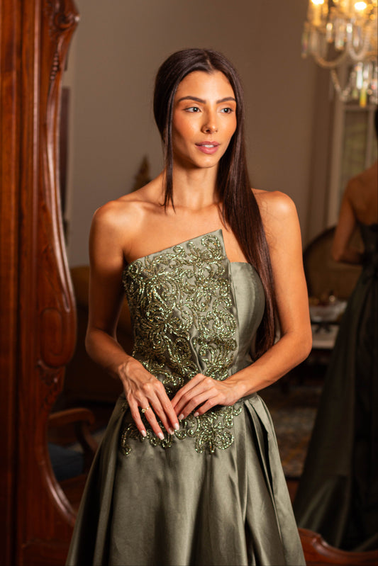 VESTIDO PISA - Verde Oliva