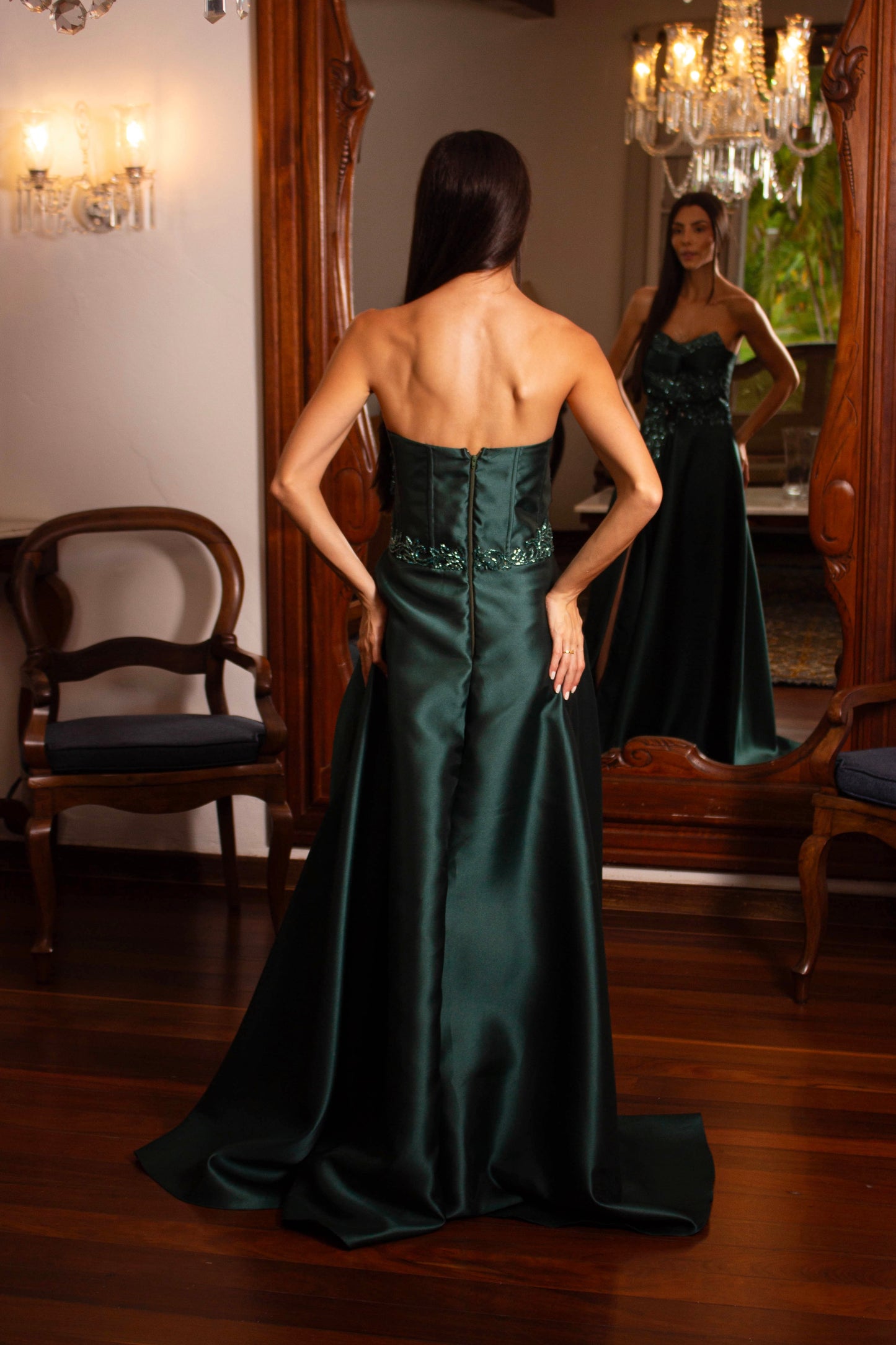 VESTIDO FLORENÇA - Verde Esmeralda