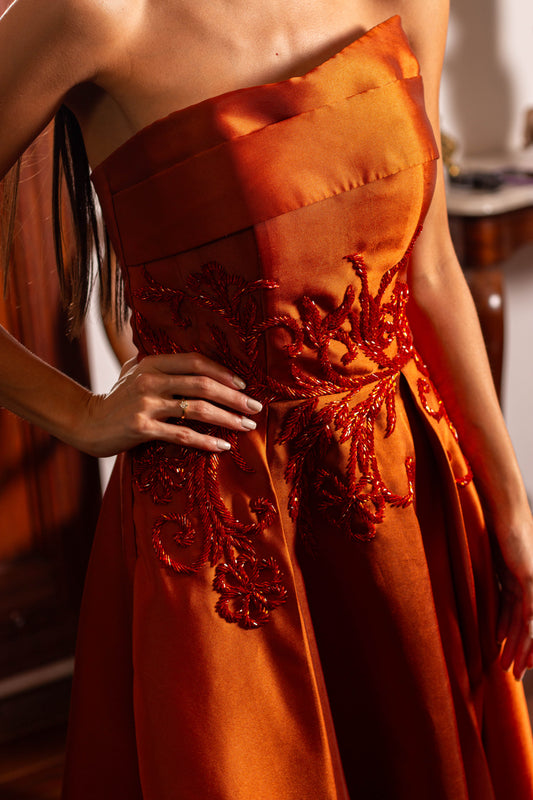 VESTIDO NARA - Terracota