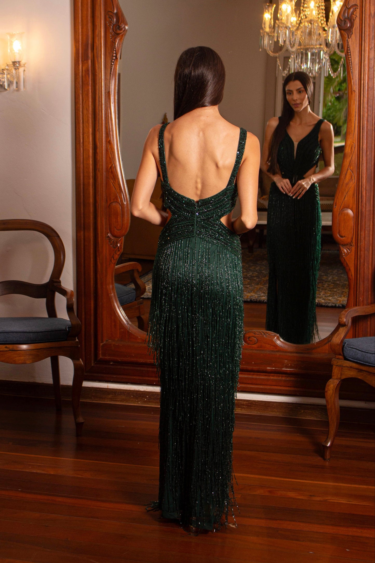 VESTIDO BEVERLY HILLS - Verde Esmeralda