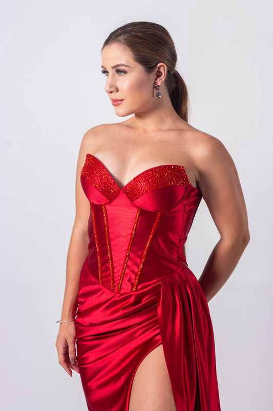 VESTIDO CHERBOURG - Vermelho