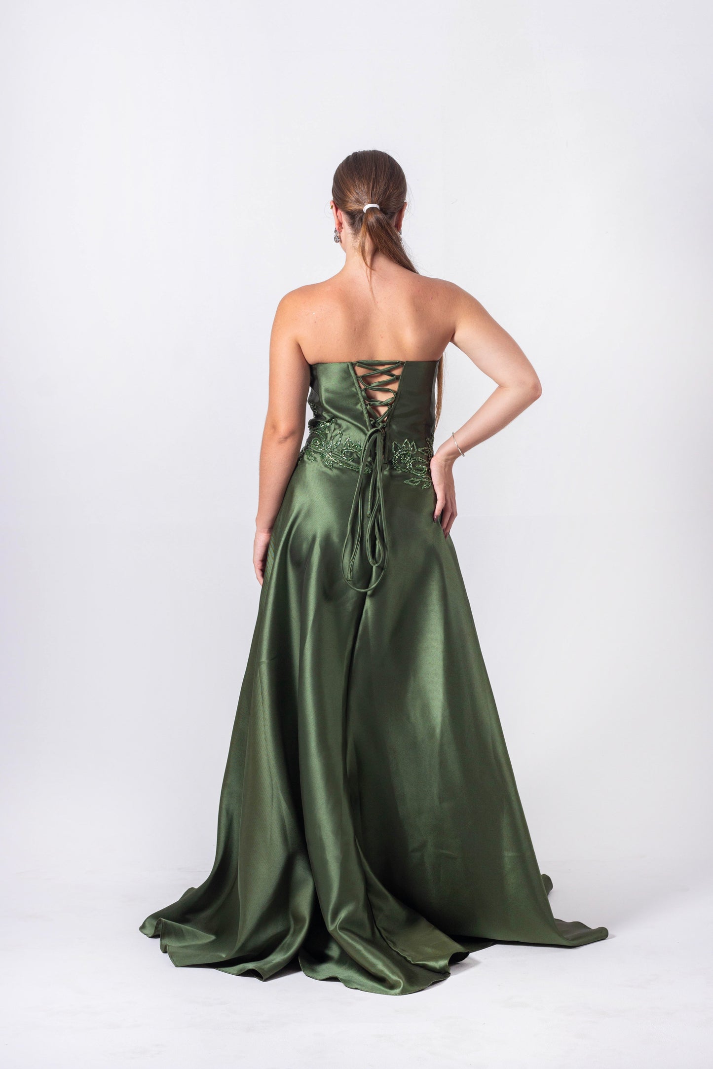 VESTIDO AURILLAC - Verde Oliva