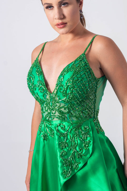 VESTIDO CHARTRES - Verde Bandeira