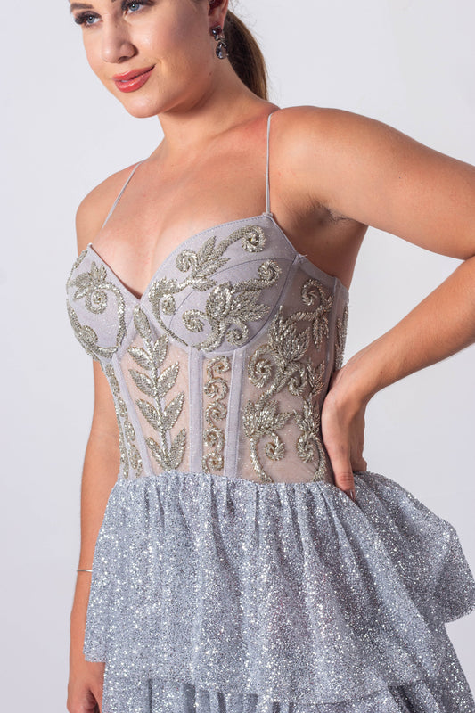 VESTIDO GRENOBLE - Prata