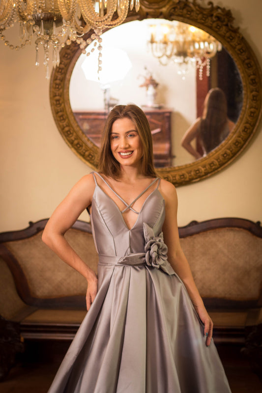 VESTIDO ÁVILA - Prata