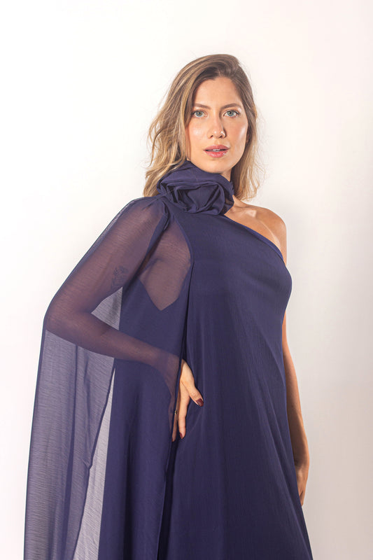 VESTIDO ALMERÍA - Azul Marinho