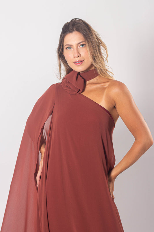 VESTIDO ALMERÍA - Mocha Mousse