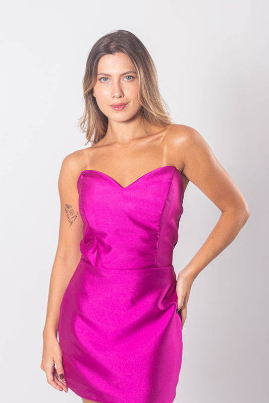 VESTIDO AVILÉS - Fúcsia