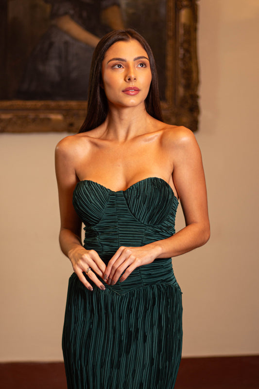 VESTIDO SPARTA - Verde Esmeralda