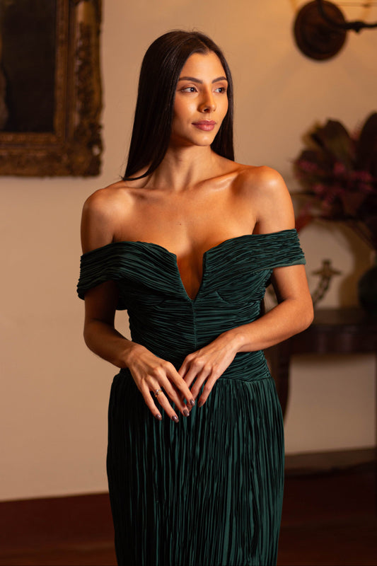 VESTIDO NEMEA - Verde Esmeralda