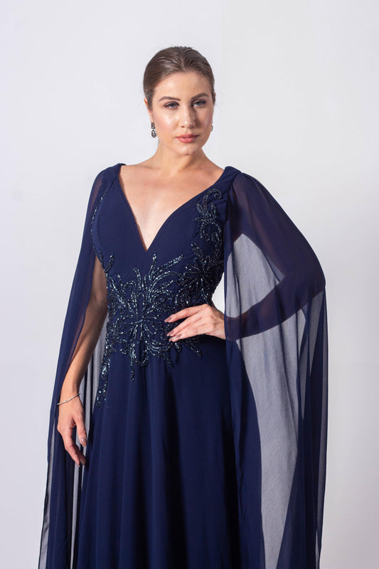 VESTIDO MARSEILLE - Azul Marinho