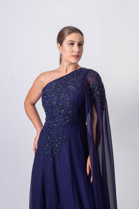 VESTIDO TOULOUSE - Azul Marinho