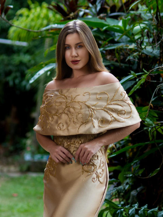 VESTIDO HELENA - Dourado