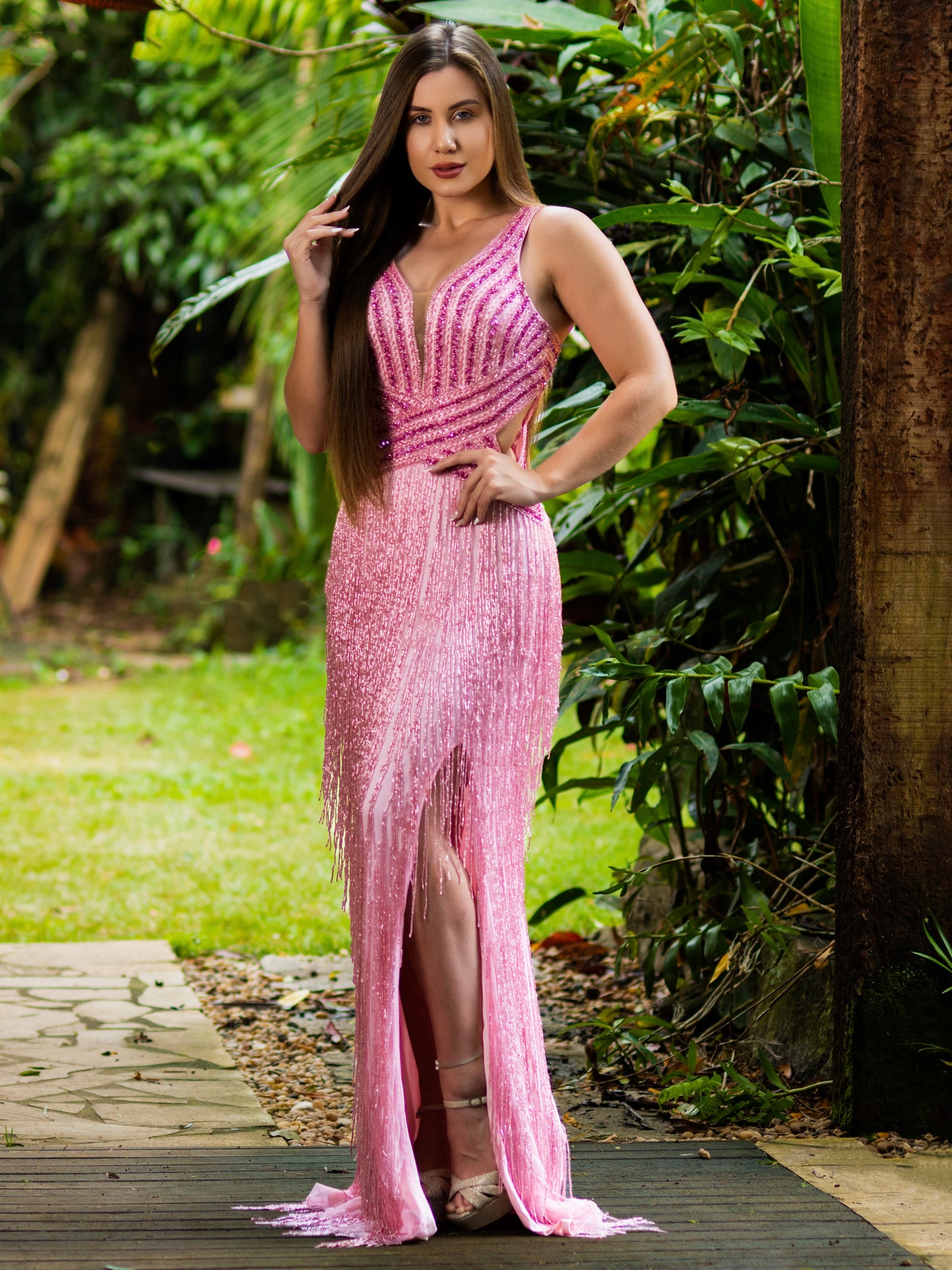 VESTIDO BEVERLY HILLS - Rosa