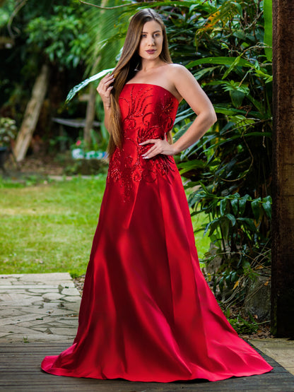 VESTIDO LAVÍNIA - Vermelho