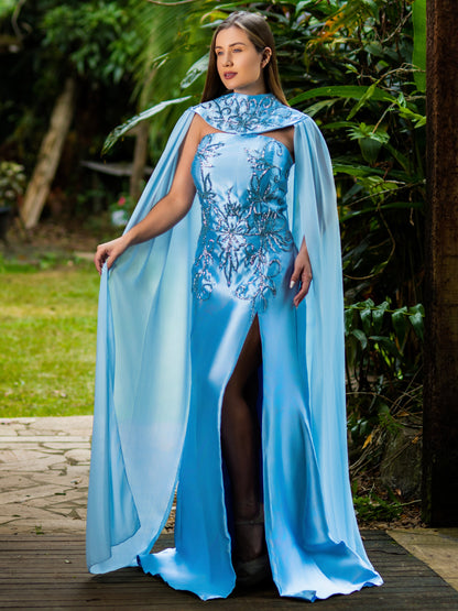 VESTIDO PÉROLA - Azul Serenity